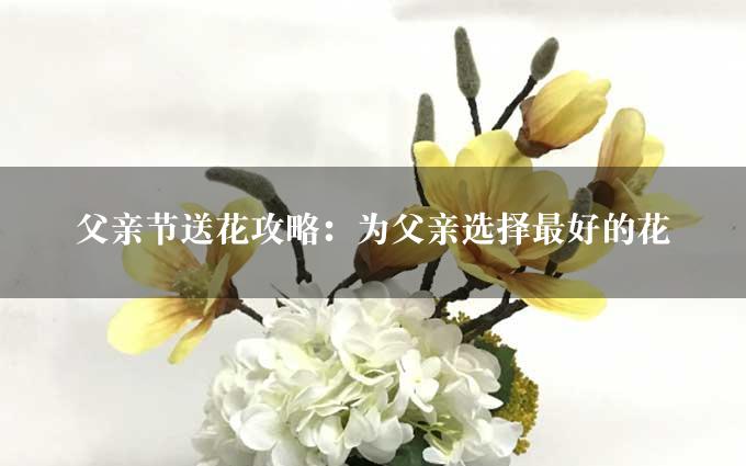 父亲节送花攻略：为父亲选择最好的花